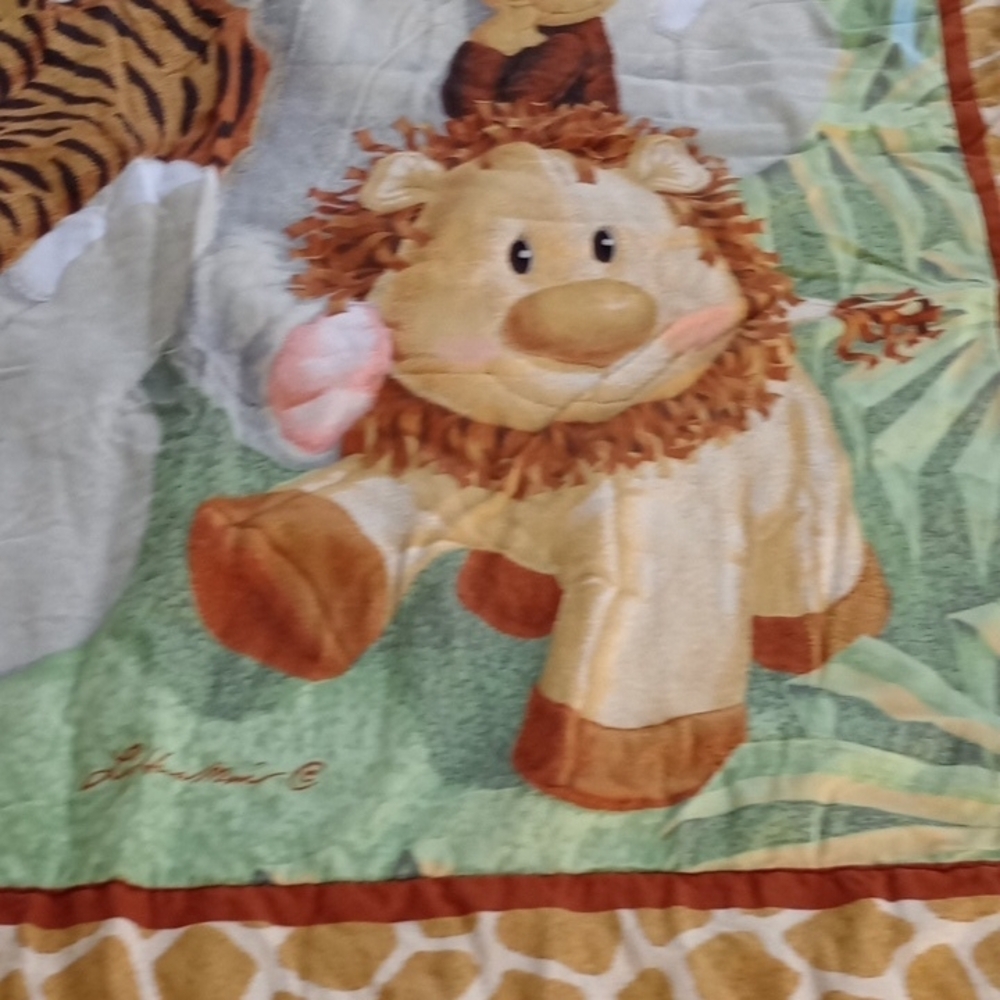 Cute Safari Animal Baby Blanket - Picture 7 of 9